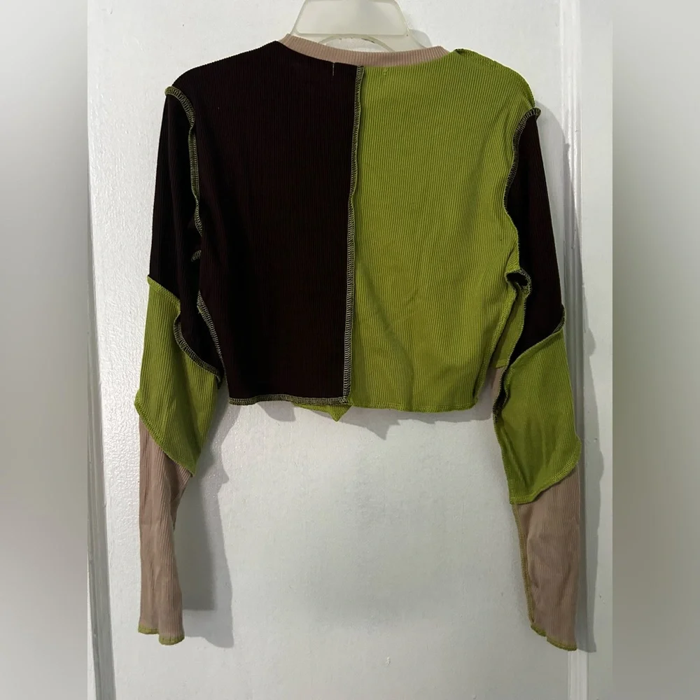 Patchwork Crop Top - Picture 2 of 2